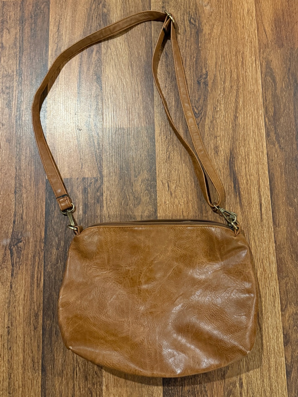 Jen & Co Brown Leather Crossbody Purse
